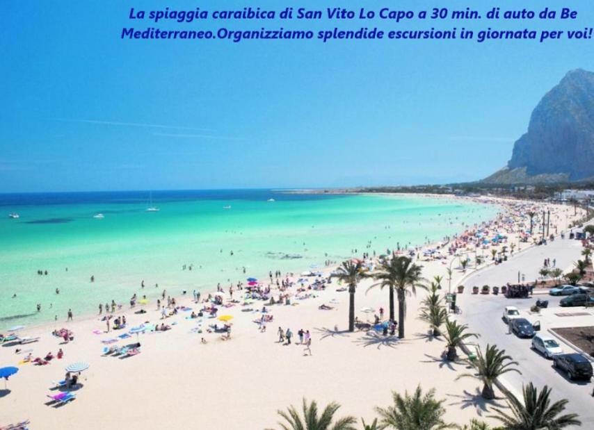 Be Mediterraneo, In Centro Sul Mare - In The Center Beach Front - 80 Mq Trapani Eksteriør bilde